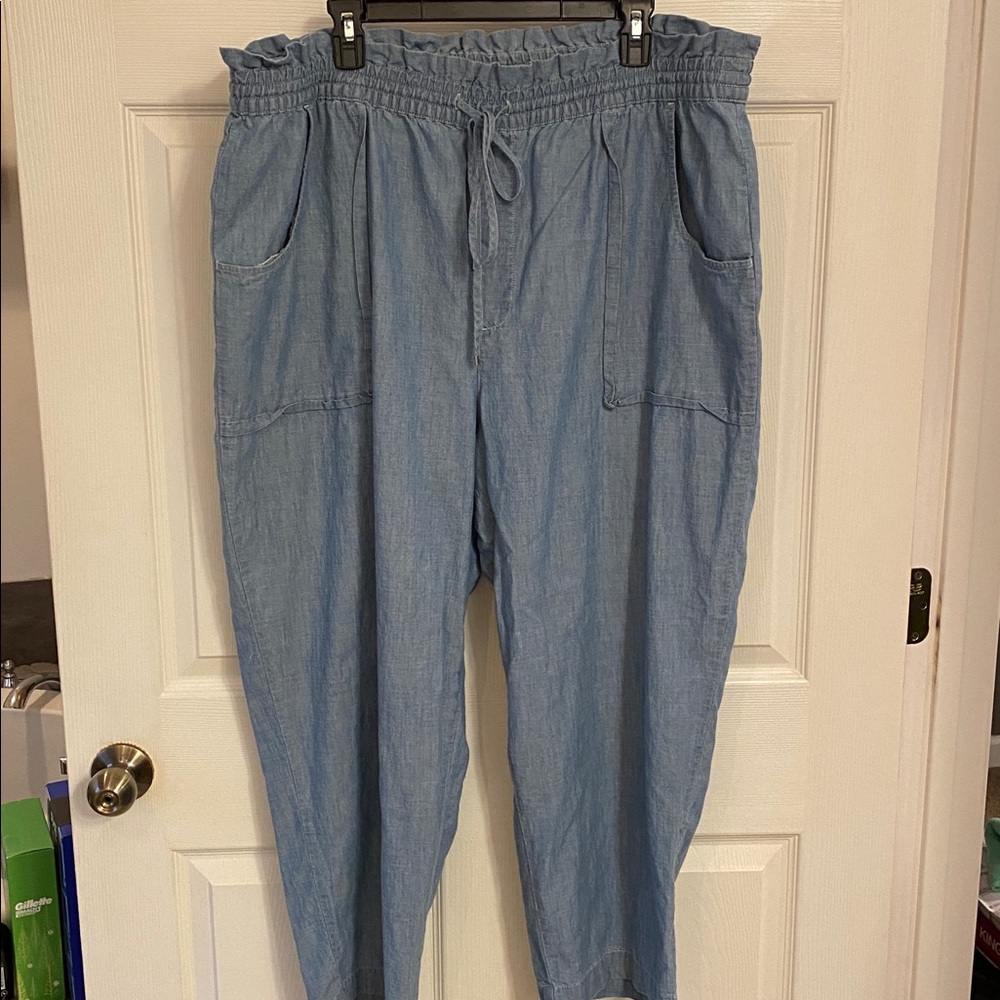 Ralph Lauren Light Blue Denim Trousers 22